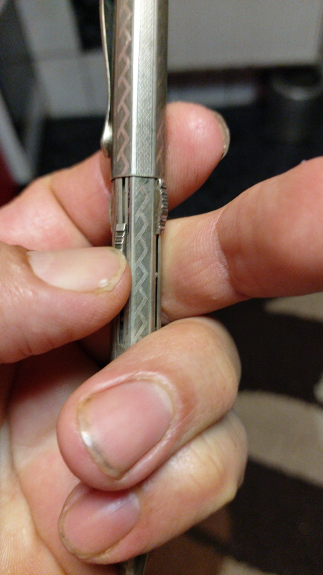 Pix din argint antic vintage patent norma creion mecanic rezerve