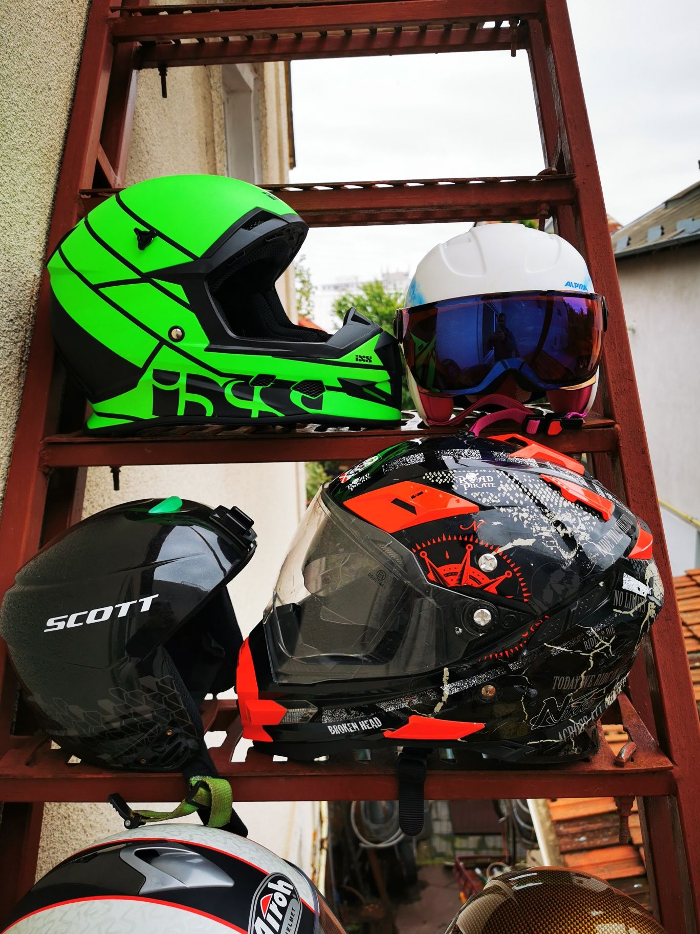 Vand casca enduro atv moto scuter bicicleta cu ochela