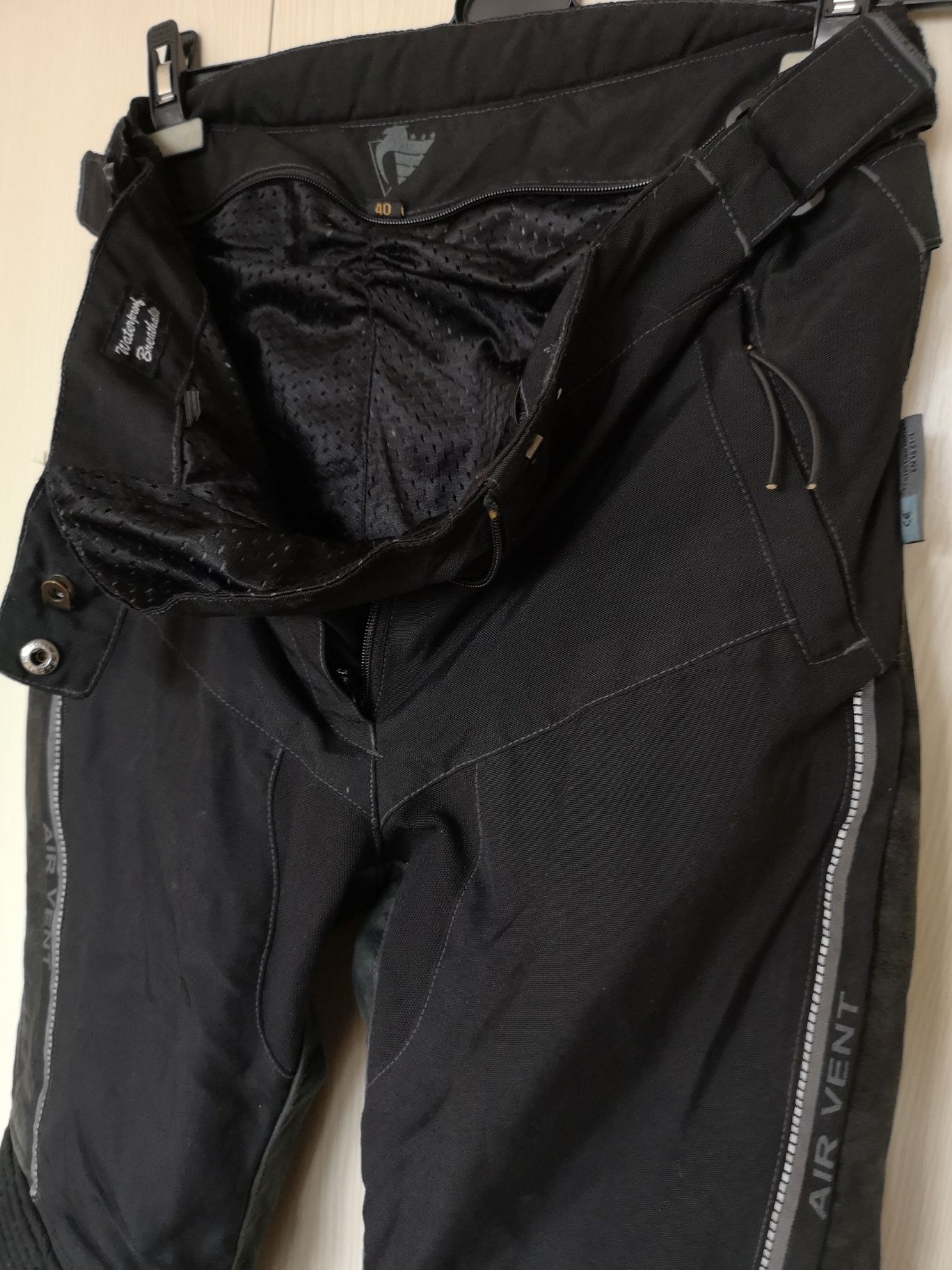 Pantaloni moto textili piele waterproof windproof breathable