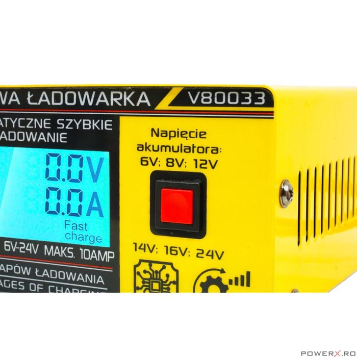 Redresor auto cu microprocesor, 6/24 V 10A, incarcare in 4 etape, 6 -