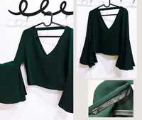 Блуза Зара - тъмно зелено