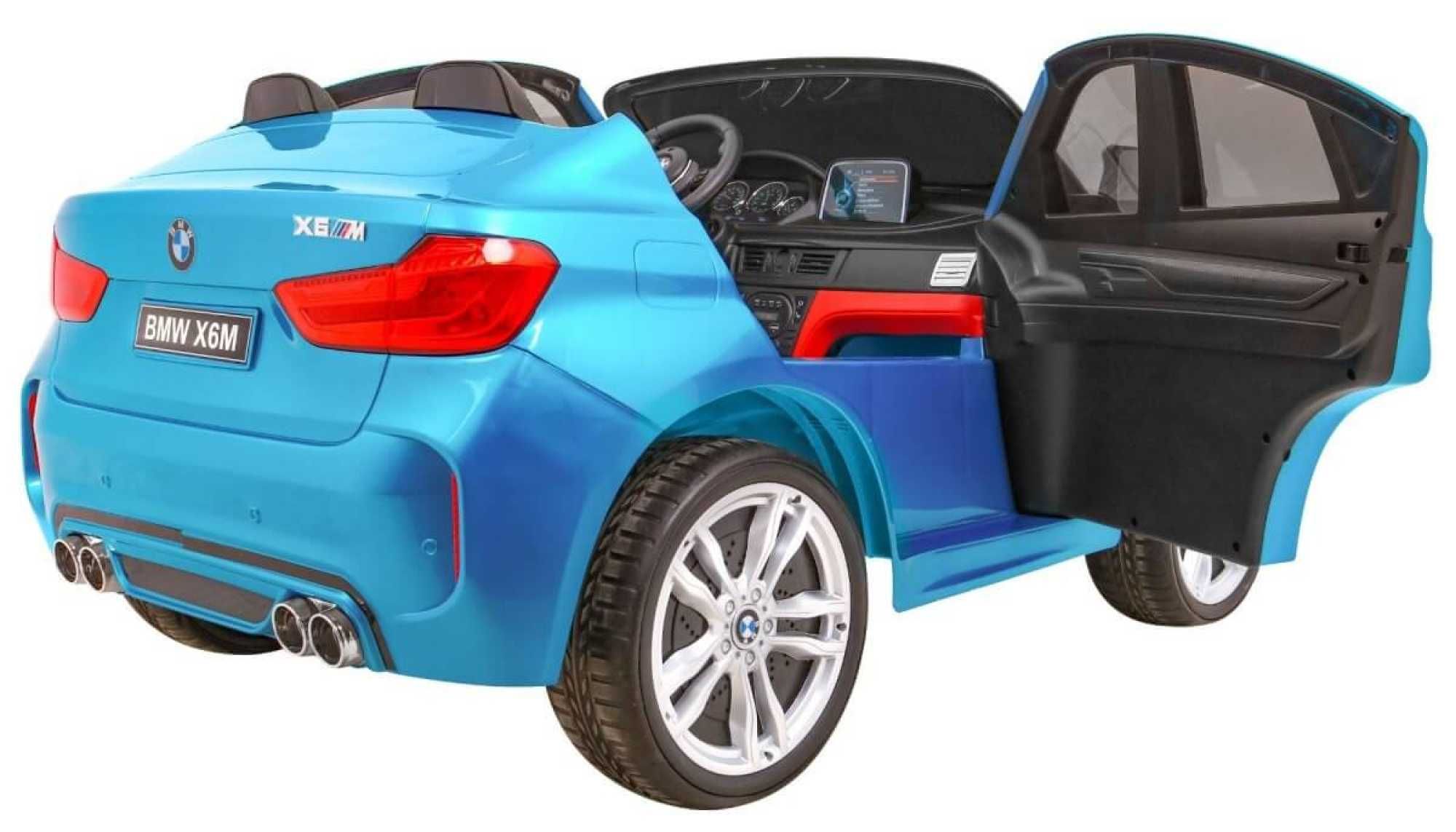 Masinuta electrica copii 2-8 Ani BMW X6M Big 2 loc R.Moi Blu Metalizat