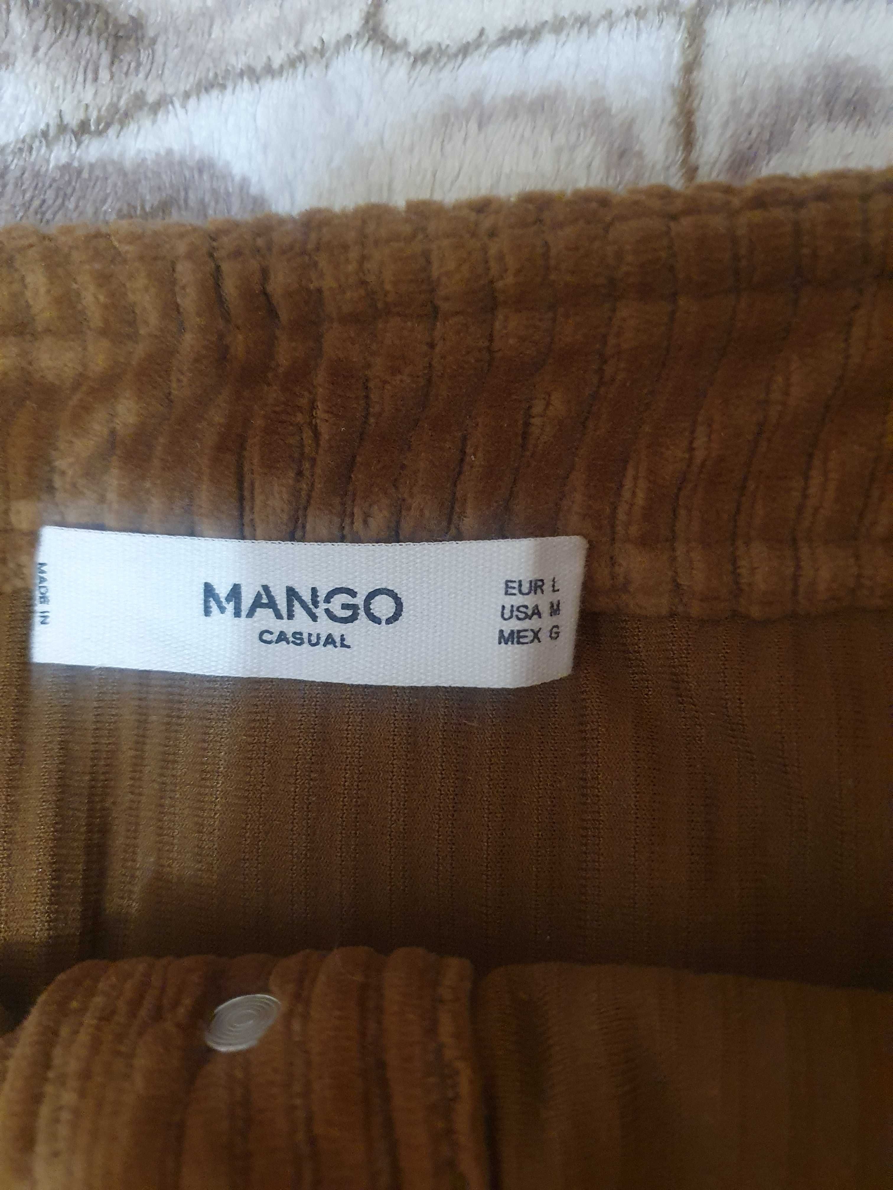 Юбка Mango вельвет  размер L