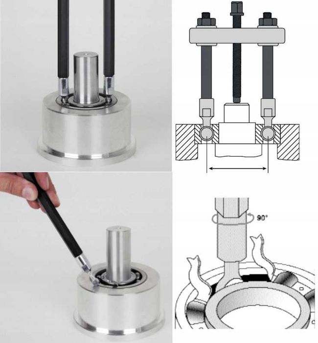 Trusa pentru extras rulmenti interiori, 23 piese