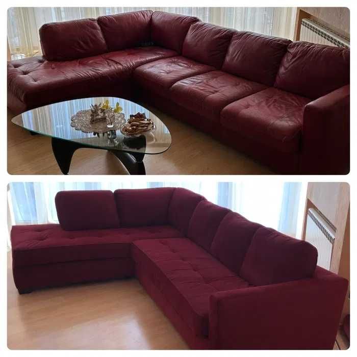 Перетяжка мебели с доставкой и установкой