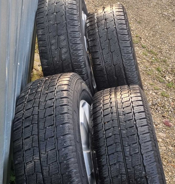 jante originale vw t5, vw t6, cu anvelope de iarna 215/65/16 C