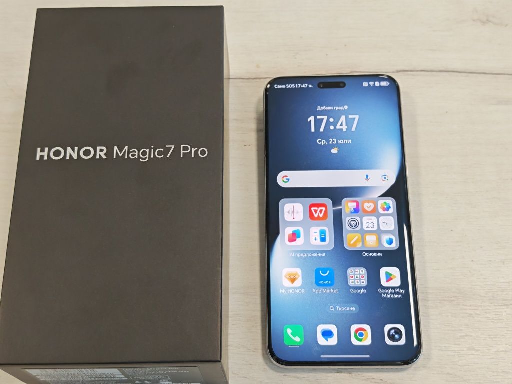 Като нов Honor Magic 7 Pro 12GB RAM 512GB Global
