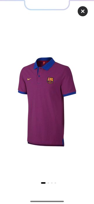 SET Tricou Polo NIKE FCB FC BARCELONA S-SLIM FIT 100% Bbc Nou Original