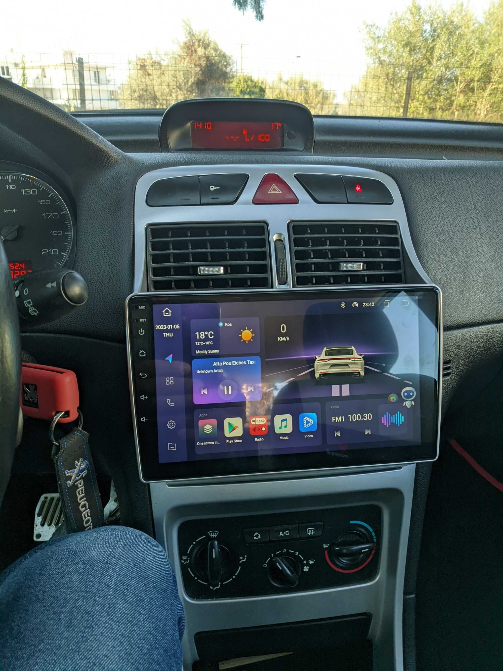 Navigatie GPS Android 13 Dedicata Peugeot 307 - QLed DSP CarPlay