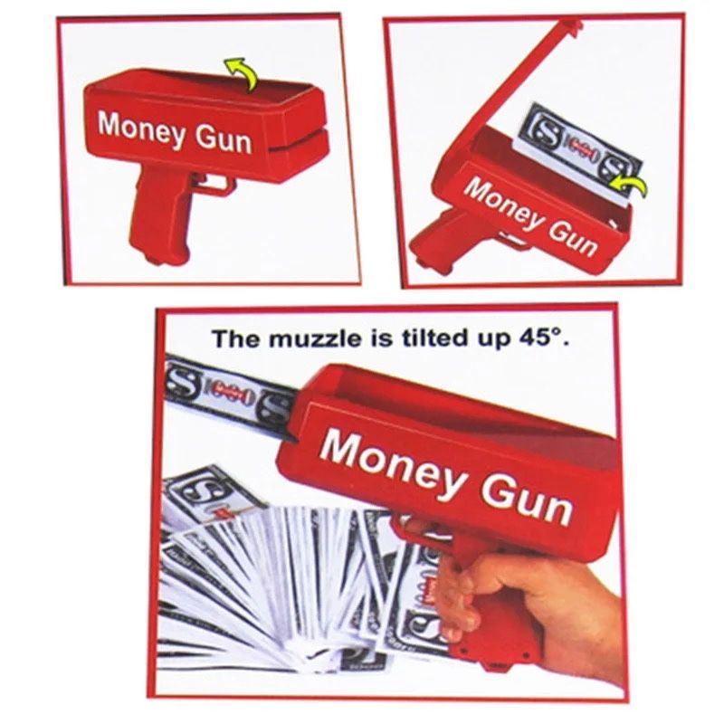 Пистолет за пари/Money gun/Парти пистолет за пари