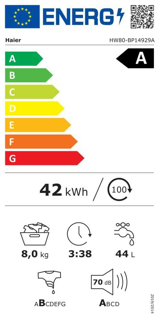 Нова инверторна слим пералня Haier 8 кг