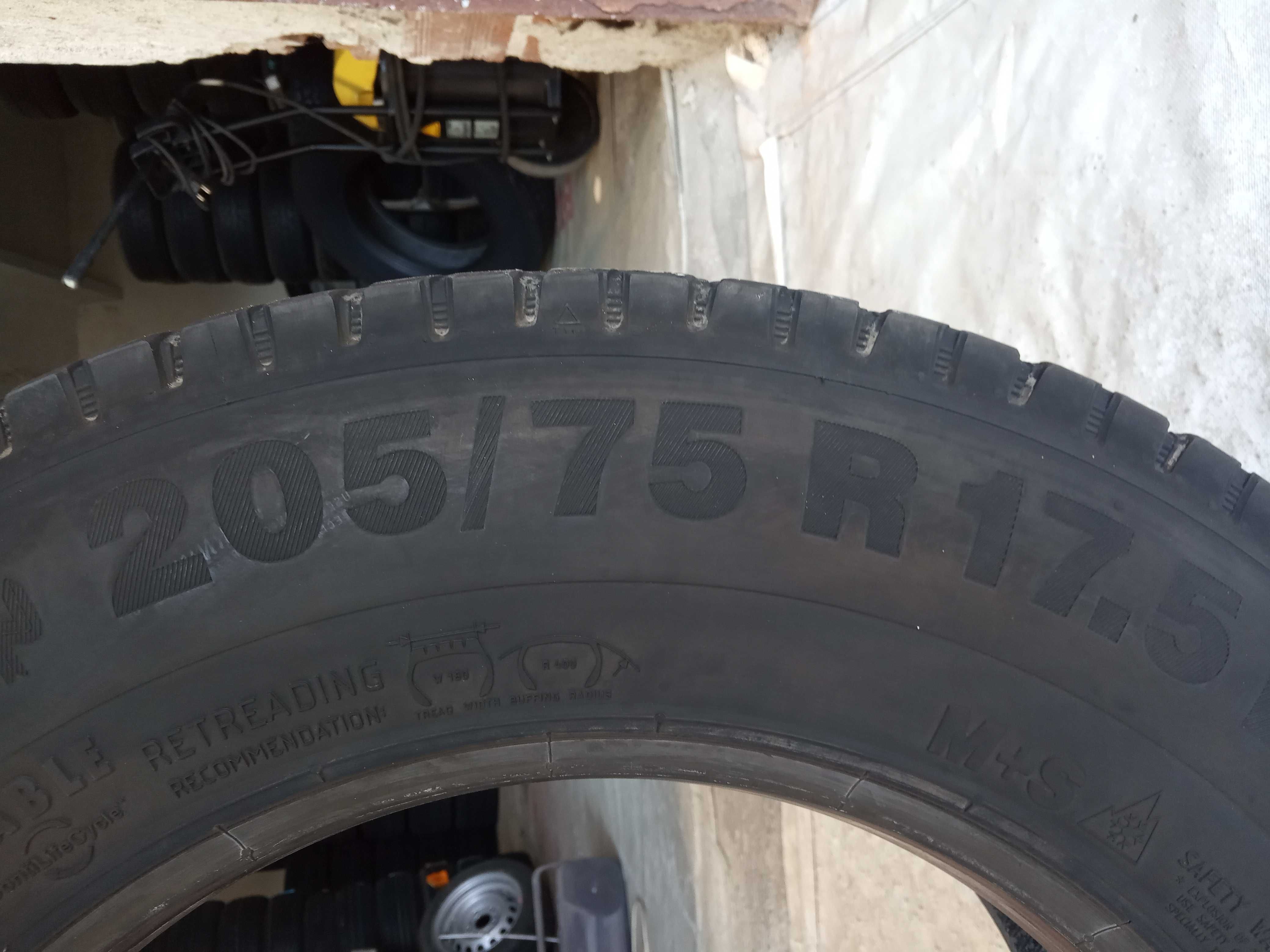 1 тежкотоварна гума 205/75R17.5 Continental Hybrid LD3 124/122M M+S
