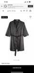 Halat satin negru