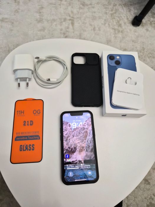 Vand iPhone 13 mini Blue 128GB full pack