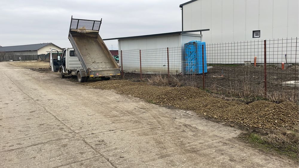 Transport basculabil: nisip, pietriș