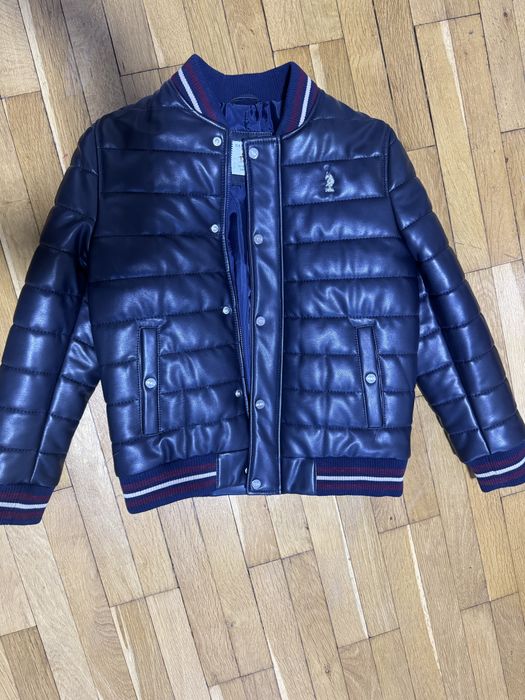 Детско кожено яке U.S. Polo Assn.
