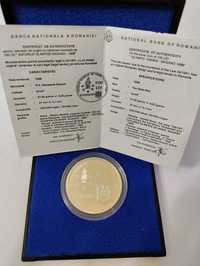 Moneda argint 100lei (Nagano 1998) cu certificat de autenticitate BNR