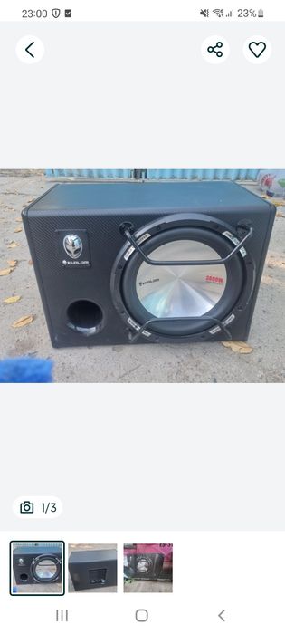 Саббуфер новый качает мошно 3800