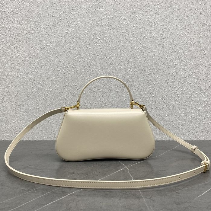 Geanta Celine 23 cm, alb, tip Premium