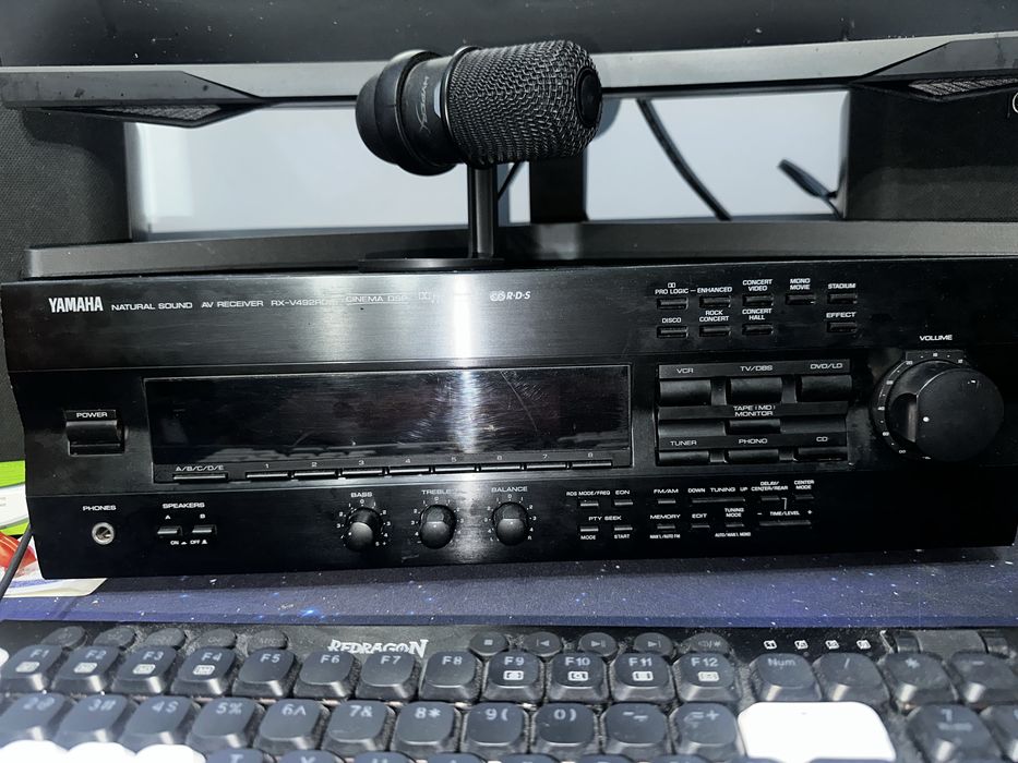 Sistem audio Yamaha RX-V492RDS + boxe originale + subwoofer SW-P30