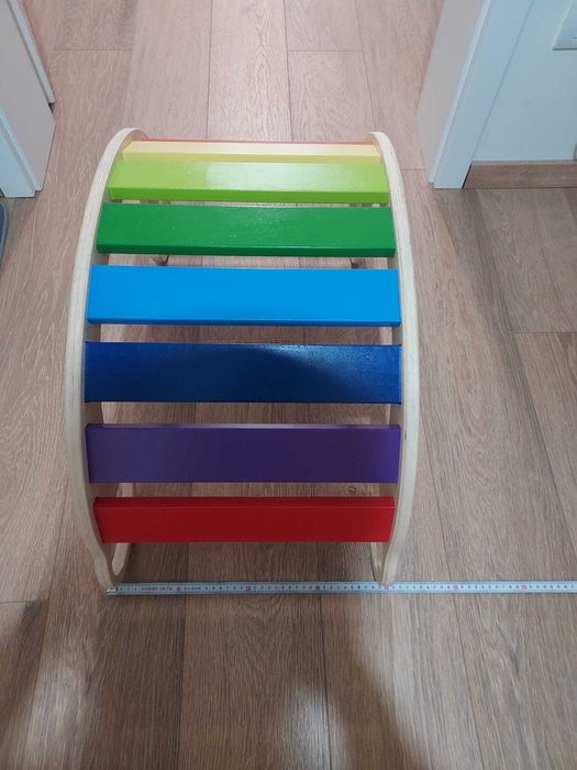 Leagăn Montessori curcubeu 80x40 cm