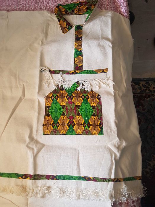 set african camasa si pantaloni scurti de vara