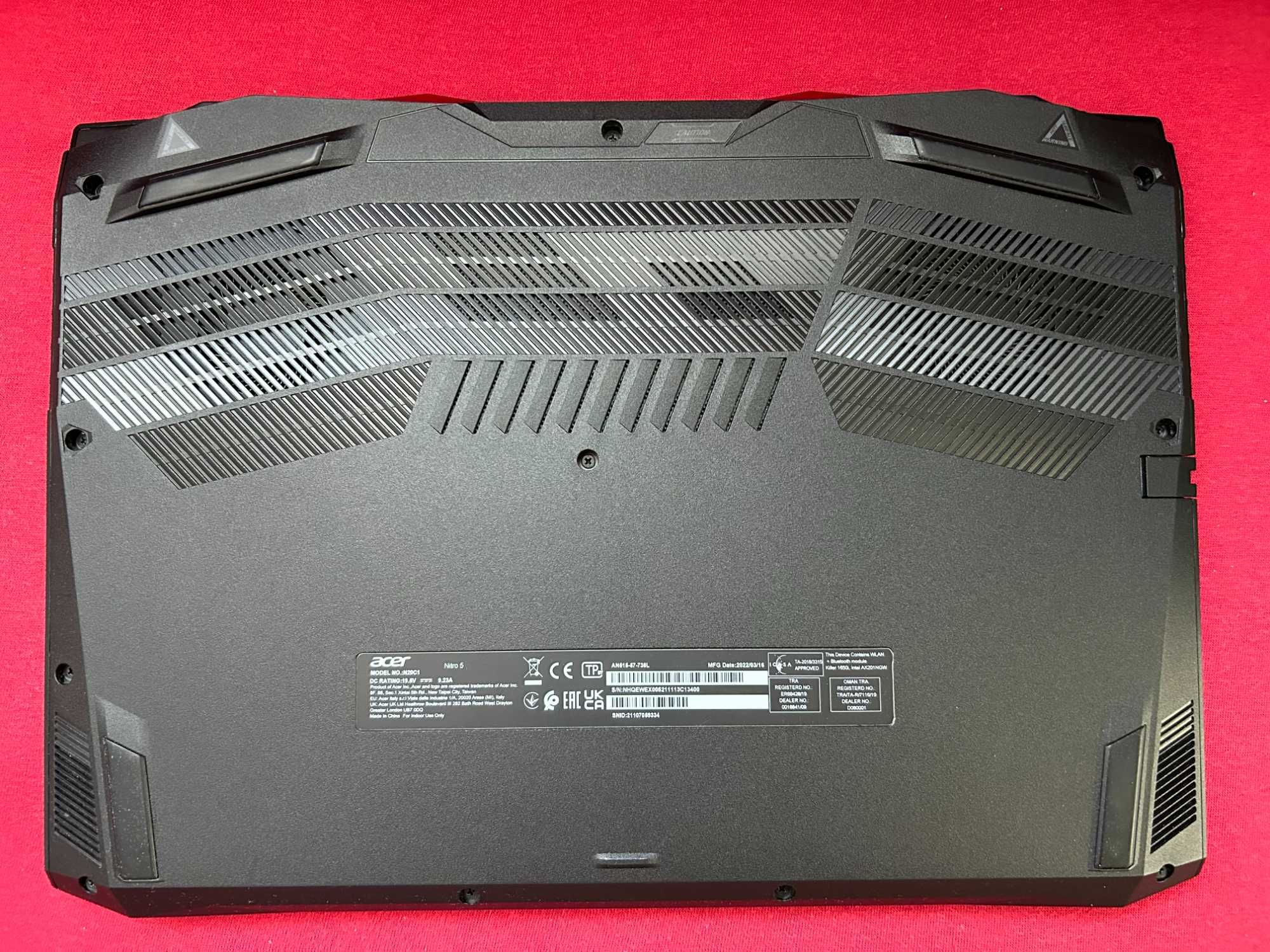 Геймърски лаптоп Acer Nitro 5, Intel i7, RTX 3060 !Коментар по цената!