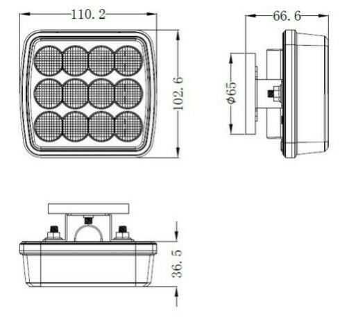 Wireless Безжични Стопoве, светлини с Mагнит Led - Оранжеви