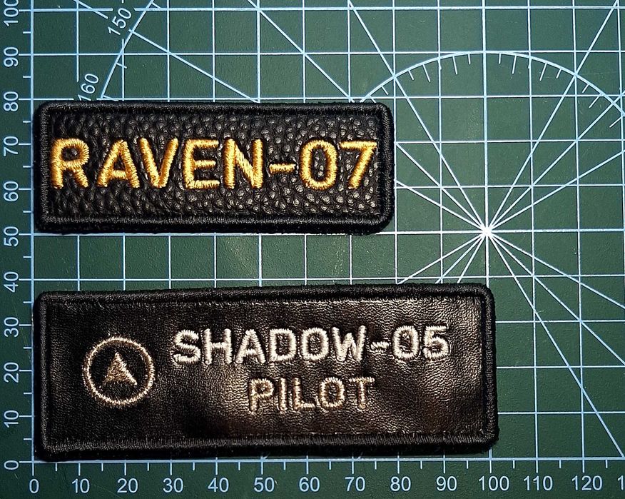 Patch name tag brodat – custom (nume / logo) – velcro/termic