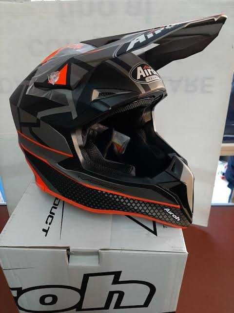 Casca Moto Airoh Wraap Mood Orange Matt