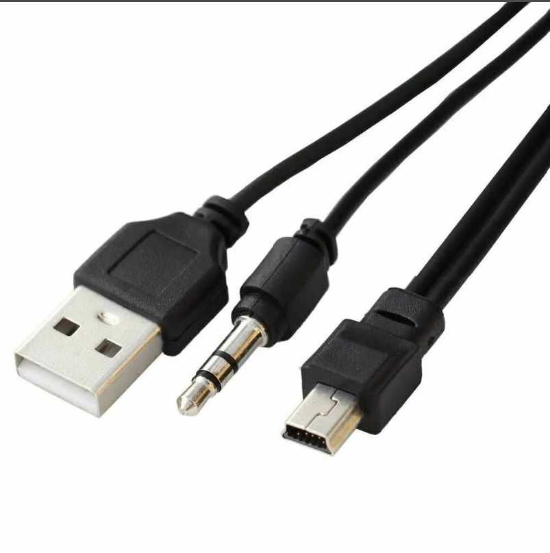 Кабель USB+3.5jack-miniUSB