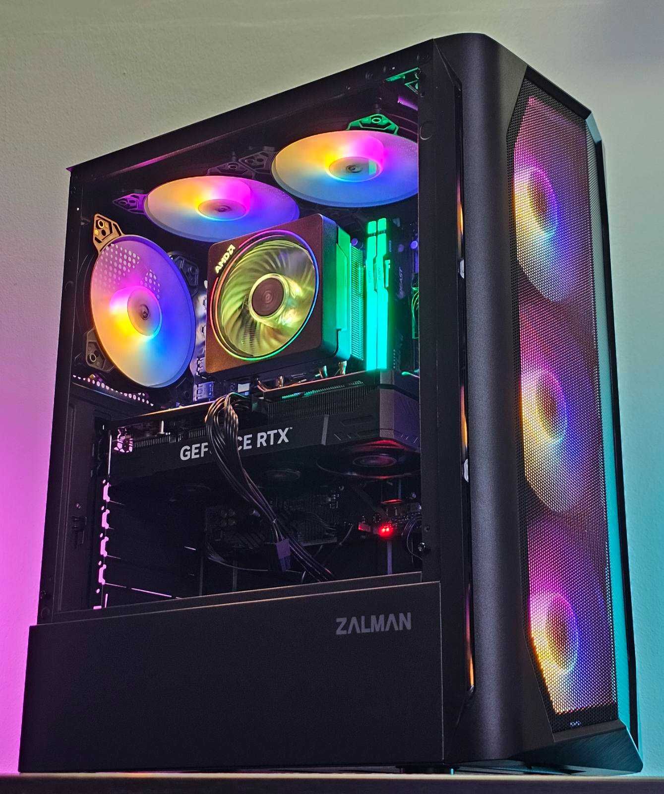RTX 4070 12GB/Ryzen 7-7700/RAM 32GB/SSD 1TB/Чисто Нов+Гаранция!