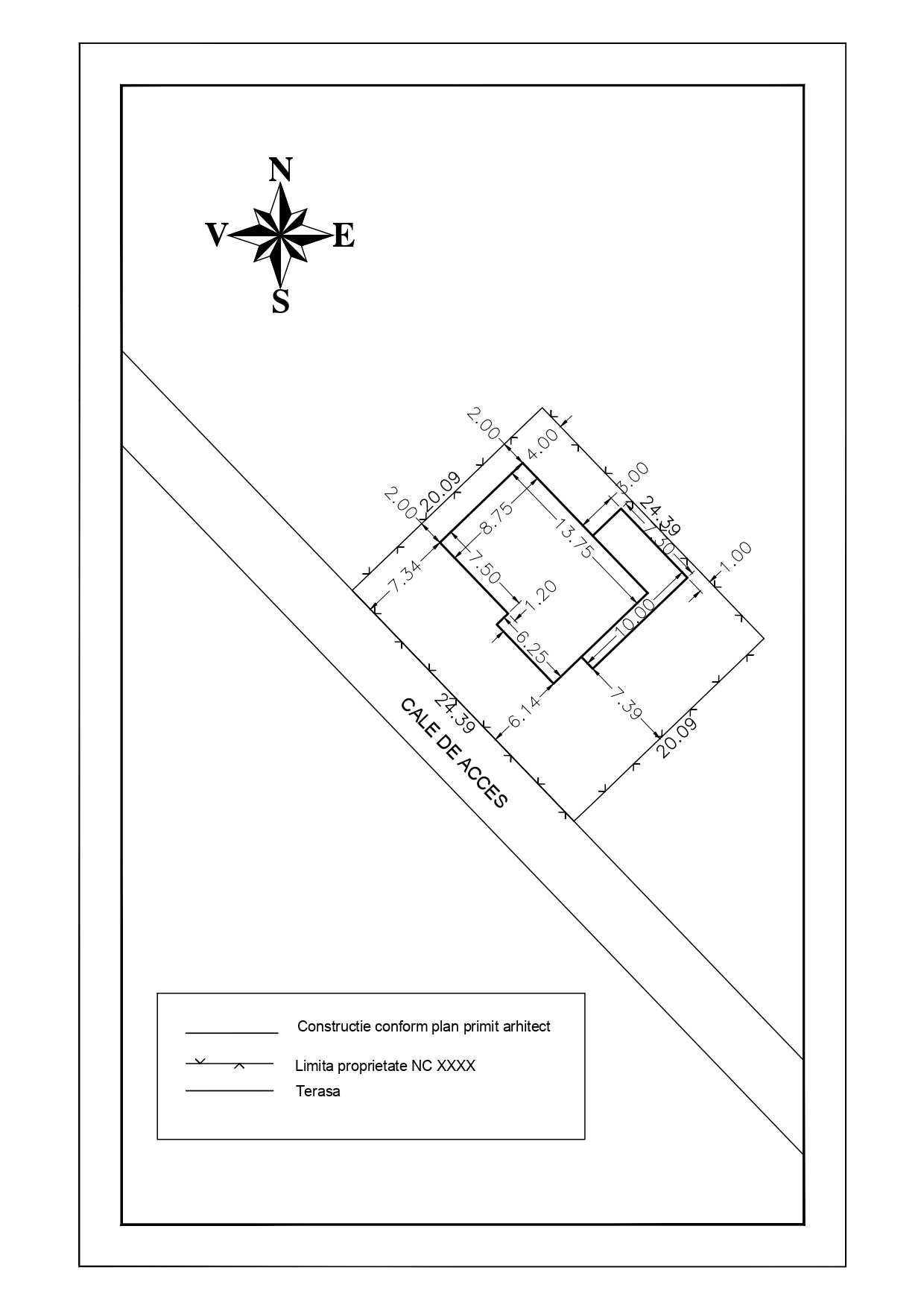 Trasare teren/limite de proprietate/intarusare/constructie