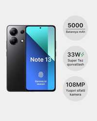 Redmi note 13 holati idyal 8+4/256 obmenam bor