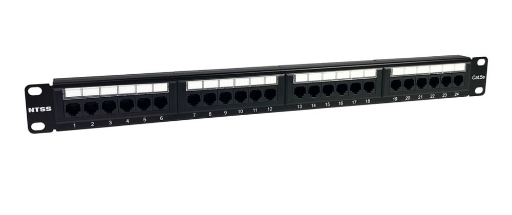 Патч-панель NTSS NTSS-PP-1U-24-UTP-RJ45-5e-D