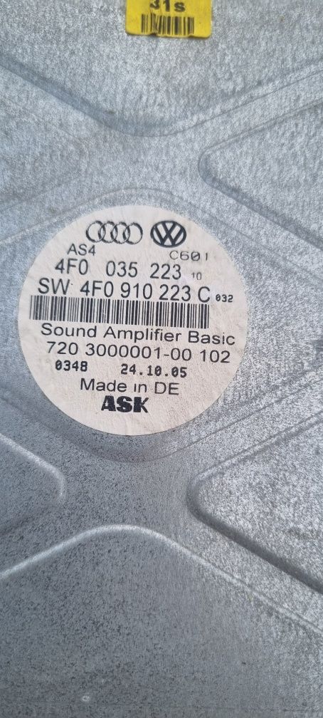 Unitate amplificator audio DVD radio Audi A6 C6