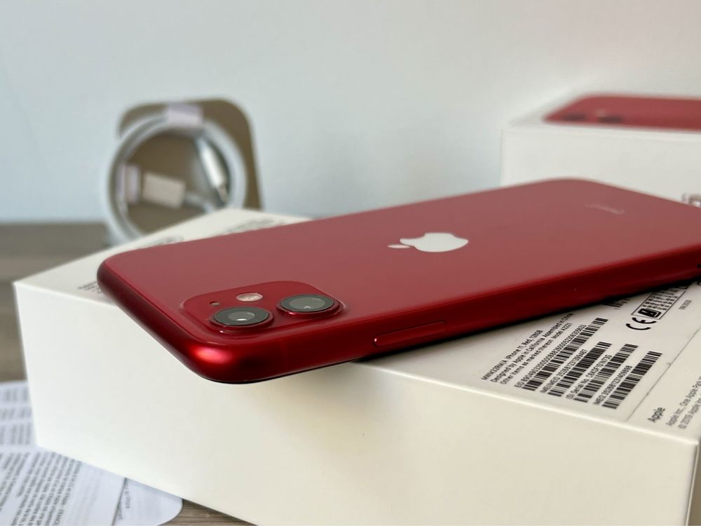 iPhone 11, 128GB, Product RED, КАТО НОВ, 100% батерия, ГАРАНЦИЯ!