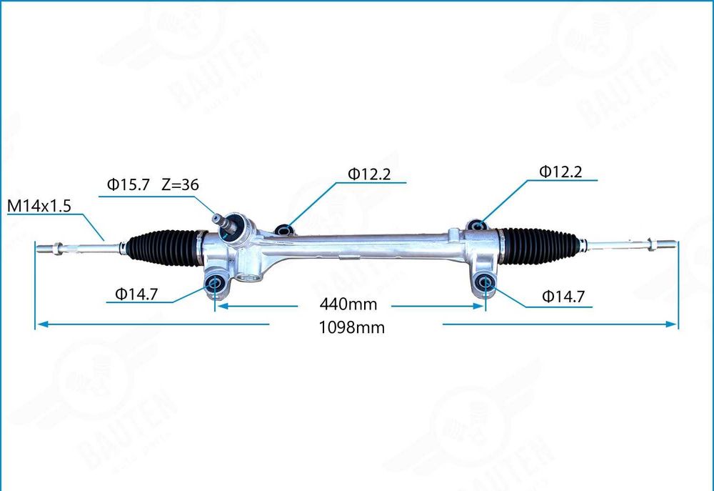 Рулевая рейка TOYOTA COROLLA E150  Europe два крепление