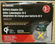 Parkside lanterna lampa adaptor baterie 20V USB fast charge wireless