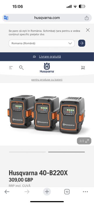 Acumulator Husqvarna 40-B220X.