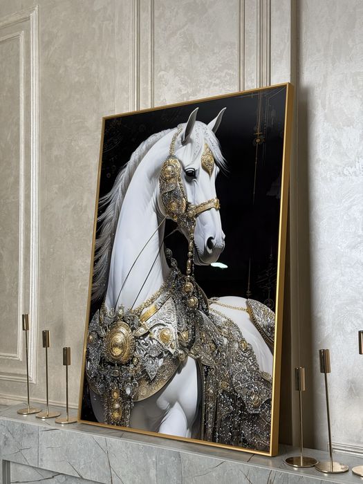 Картина панно жылқы, лошадь