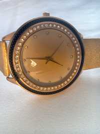 Ceas placat aur Bijou Brigitte - cristale swarovski, 45mm,cc