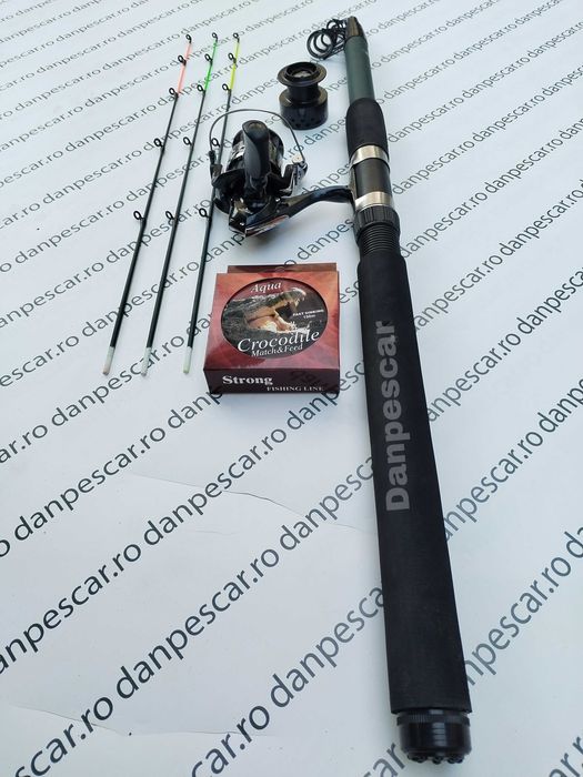 SET Lanseta Power tele feeder 3,90m +Mulineta QFC4000 si 150m fir