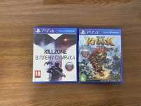 Продаю 2 диска  на пс 4 один knak 2 и killzone