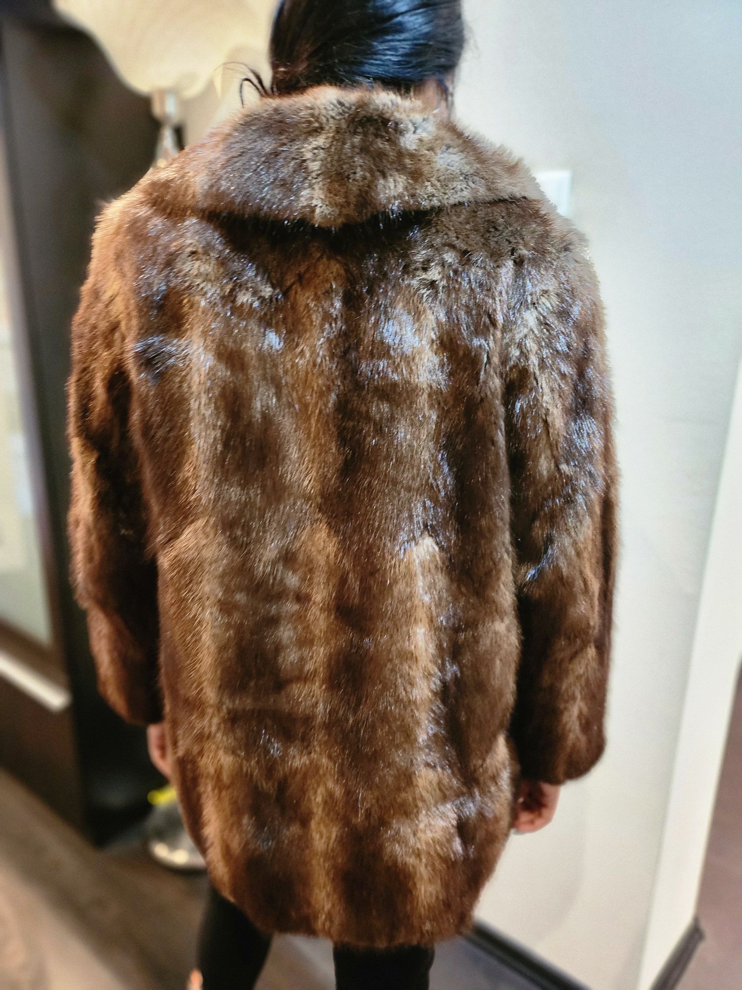 Палто естествен косъм