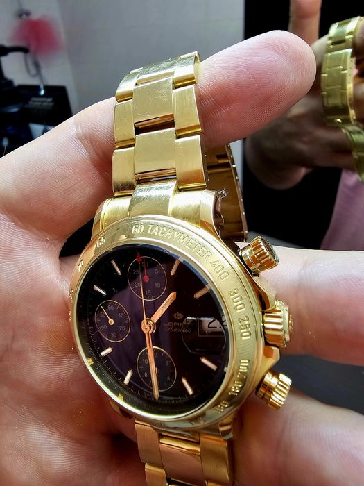 Ceas barbatesc din aur full de 18k, automat, produs in Elveția