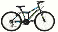 Bicicleta MTB Tec Strong, culoare negru/verde, roata 24", cadru din ot