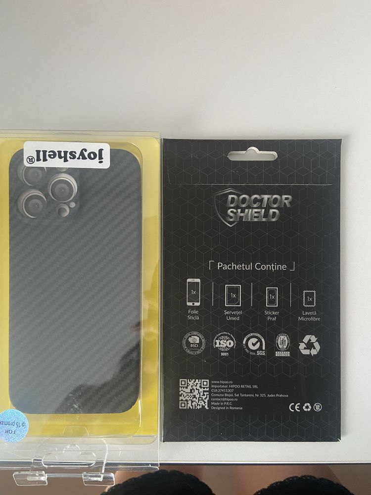 Folie si husa Iphone 15Pro Max