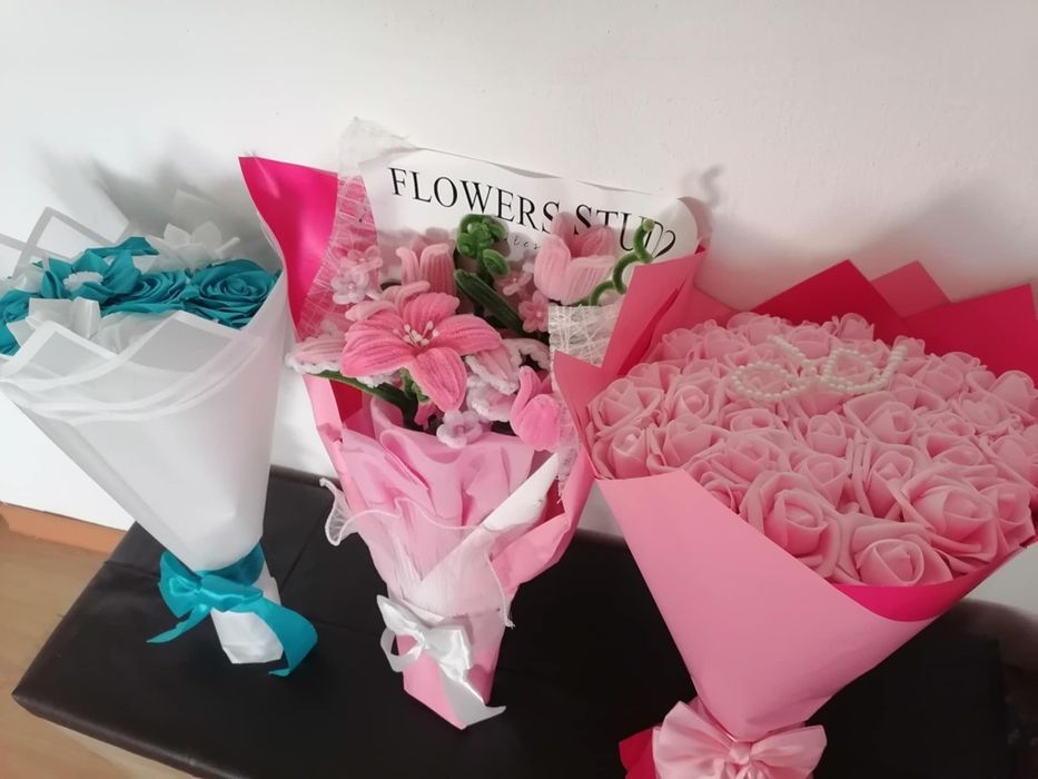 Букет вечни рози