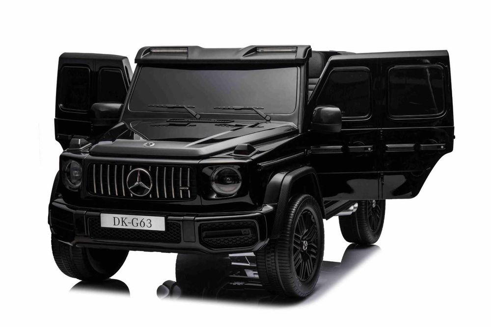 Двуместна джип G63 4X4 24V батерия,MP3, с меки гуми с Кожена седалка
